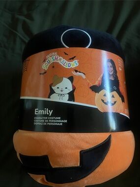 Squishmallows Emily Pumpkin Costume - Orange, Black